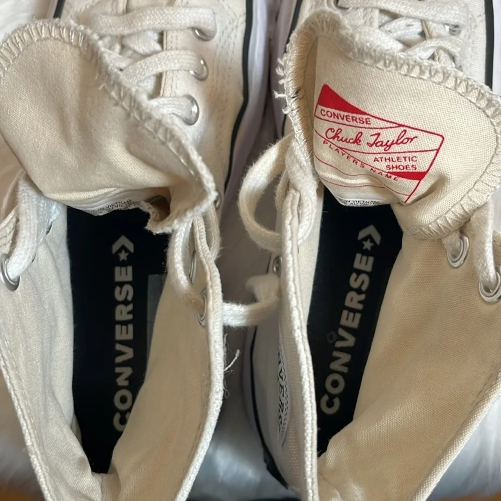 Converse White Run Star Hike Hi Platform Sneakers - Picture 16 of 16